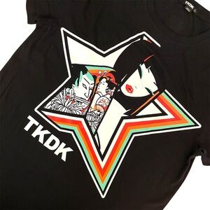 Tokidoki Star Girl w/Kabuki & Geisha Tattoo T-Shirt Men’s Large Tee Rare HTF NWT